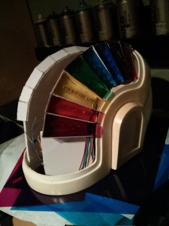 Left side inside helmet
